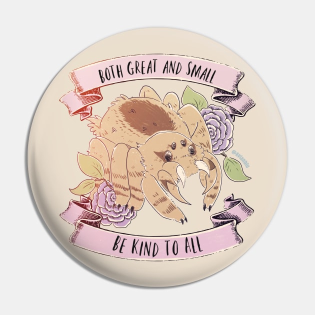 Be Kind to All -- Spider Edition Pin by Avianblu