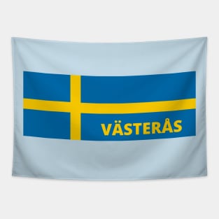 Västerås City in Swedish Flag Tapestry