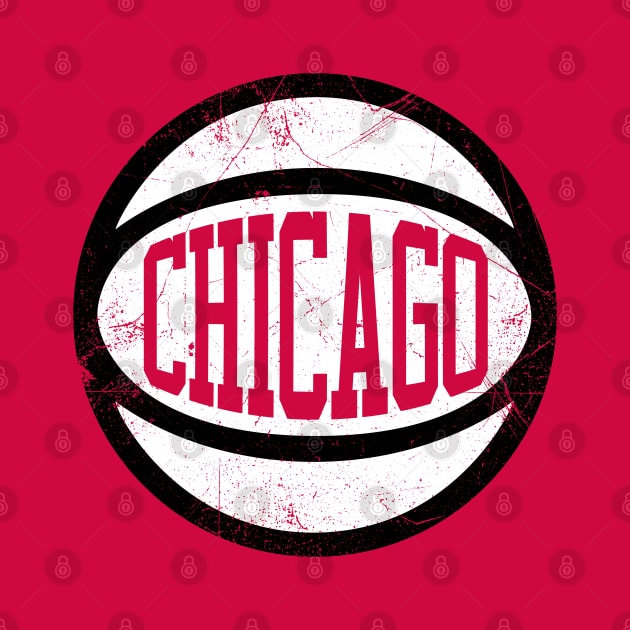 Chicago Retro Ball - Red by KFig21