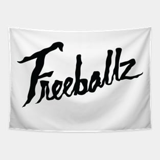 Freeballz Logo Black Tapestry