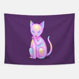 Alien Cat Tapestry