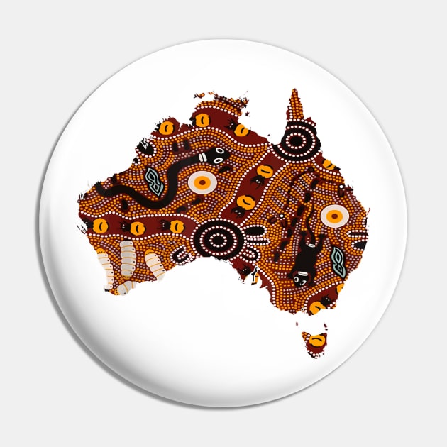 Aboriginal Flag Australia Souvenir Proud Native Pin by LEGO