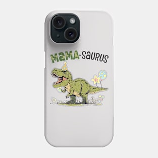 Mama Saurus T-Rex Dinosaur Birthday Party Phone Case