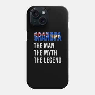 Grand Father Anguillan Grandpa The Man The Myth The Legend - Gift for Anguillan Dad With Roots From  Anguilla Phone Case