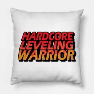 hardcore leveling warrior Pillow