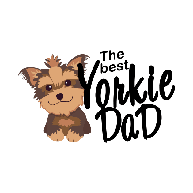 The best Yorkie Dad by cartoon.animal