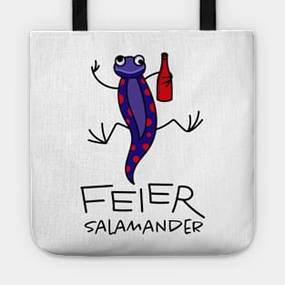 Party for funny salamanders Tote