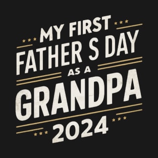 First Time Grandpa Est 2024 T-Shirt