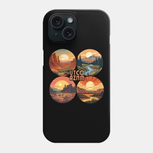 Four Corners, Arizona, Colorado, New Mexico and Utah, traveler Phone Case