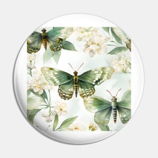 Butterflies Watercolor 15 - Silver Spotted Skipper Pin