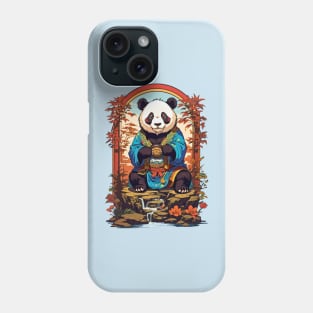 Panda Bear Sensei retro vintage design Phone Case