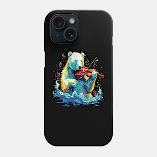 Polar Bear Playing Violin Phone Case