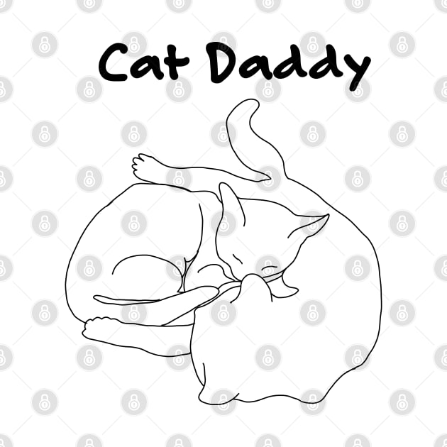 Cat Daddy- Simple Cat Doodle by PurposelyDesigned