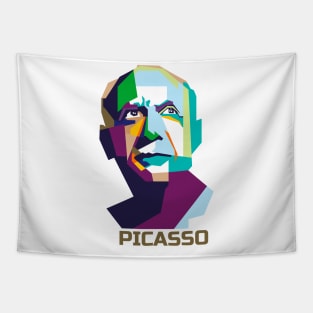 Pablo Picasso In WPAP Tapestry