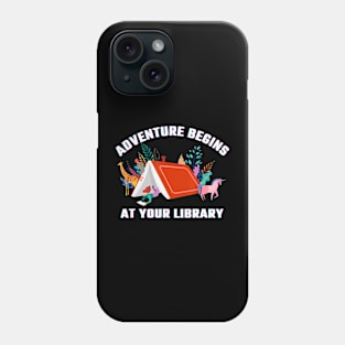 Adventure Begins At Your Library Summer Reading 2024 Phone Case