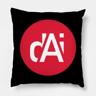 DAI Circle Logo Red Pillow