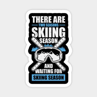 Alpine Skiing Alps Skier Gift Magnet