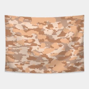 Light Brown Camo pattern digital Camouflage Tapestry