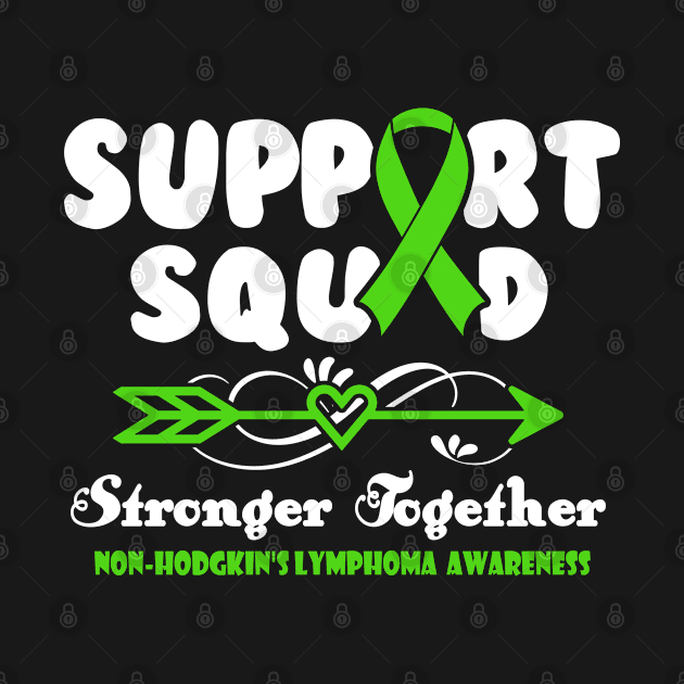 Non-Hodgkin's Lymphoma Gastroparesis Awareness Support Squad Stronger Together - In This Family We Fight Together T-Shirt by KHANH HUYEN