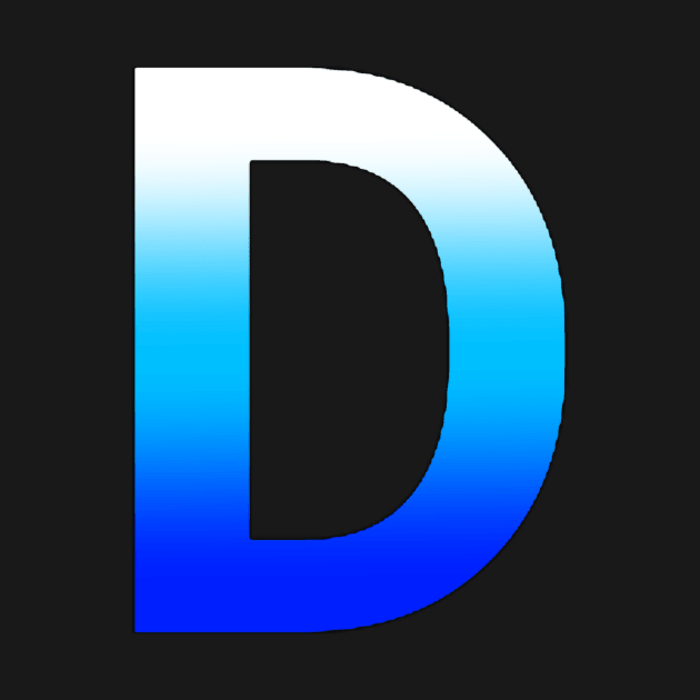 Blue Letter D by JennaBunnies