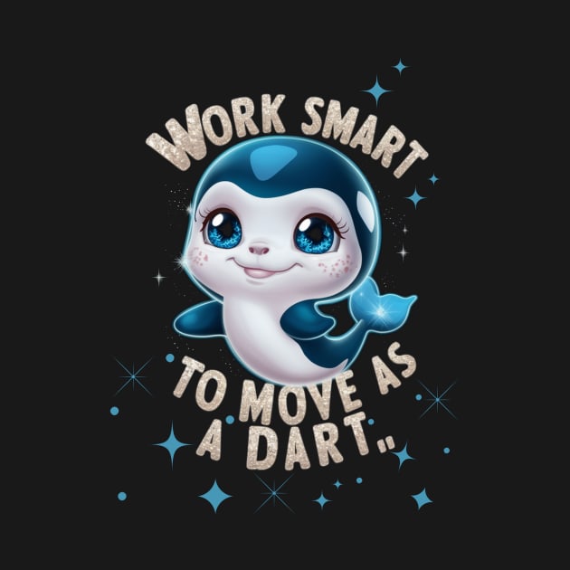 WORK SMART NOT HARD, LITTLE DART! by Sharing Love