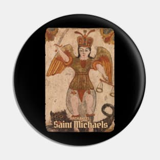 Ancient Art Archangel Saint Michaels Pin