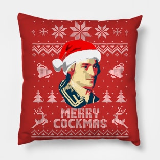 John Hancock Merry Cockmas Pillow