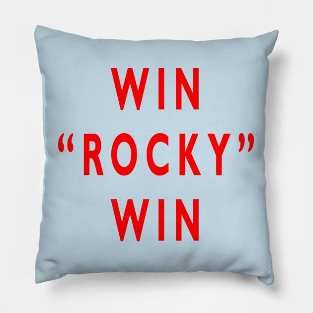 Win "Rocky" Win Pillow by Lyvershop