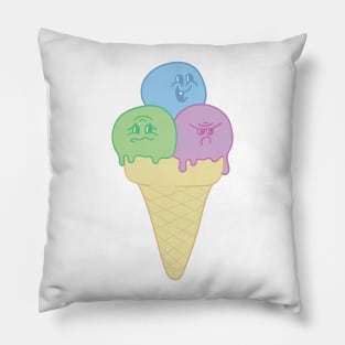 Ice cream expressions Pillow