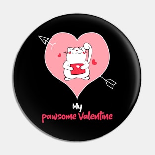 My Pawsome Valentine Pin