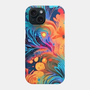 Rainbow flowers Phone Case