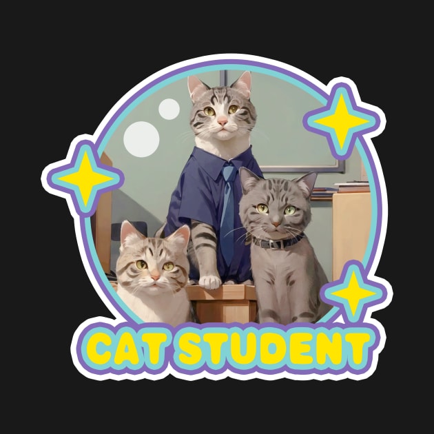 Cat Student by LycheeDesign