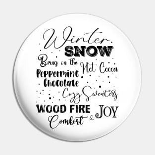 Winter Snow Pin