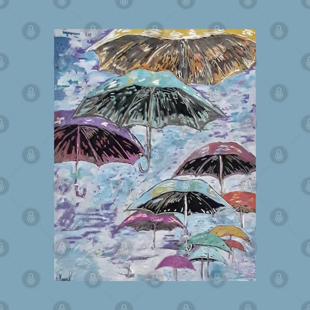 The Umbrellas above. by Peaceful Pigments