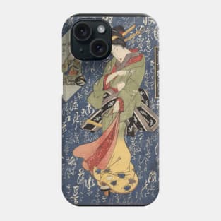 Geisha in Kimono - Japanese vintage art Phone Case