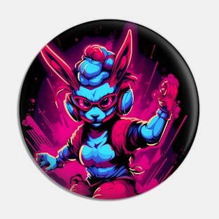 Mischievous Kawaii Demon Bursting with Demonic Energy Pin