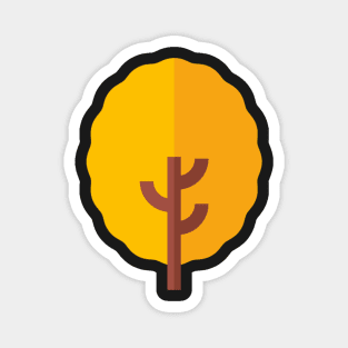 yellow tree icon Magnet