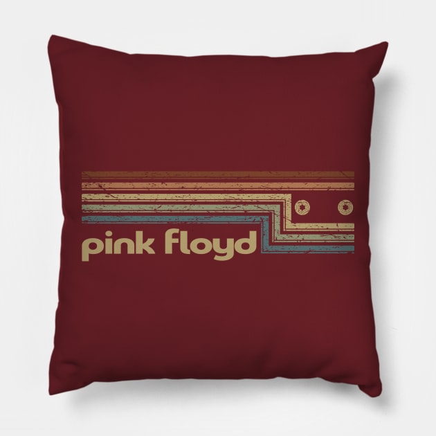 Pink Floyd Cassette Stripes Pillow by casetifymask