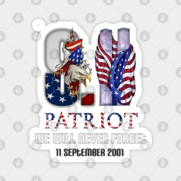 Patriot day gift Magnet by Genio01