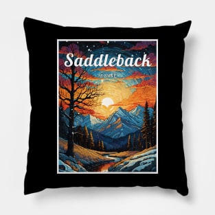 Saddleback maine usa ski Pillow