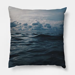 Ocean with clouds Pillow