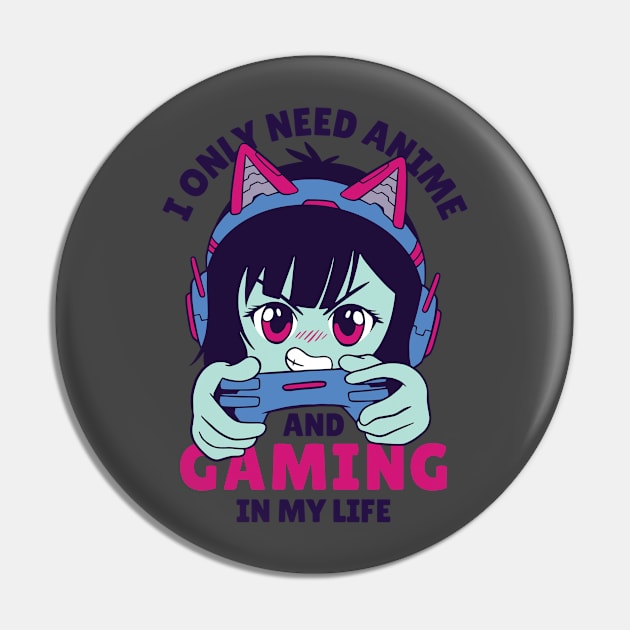 Gaming and Anime Pin by aaallsmiles