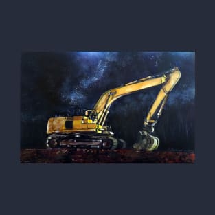 Excavator By Night T-Shirt