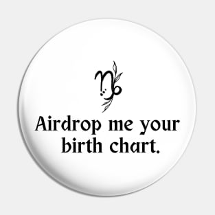 Capricorn Symbol - Airdrop Me Your Birth Chart Pin