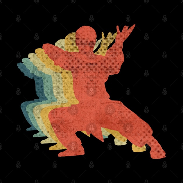 Martial Arts Retro Vintage Color by bridgewalker