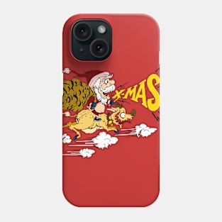 christmas santa claus x-mas deer Phone Case