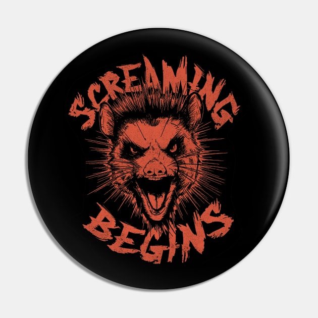 Screaming Begins - Possum 90s Inspired Pin by Y2KSZN