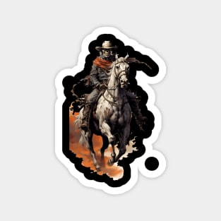 Skeletal Cowboy on a Decaying Horse! Magnet