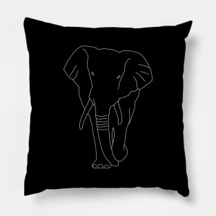 Elephant line art Pillow