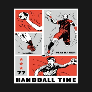 Handball sport players comic T-Shirt